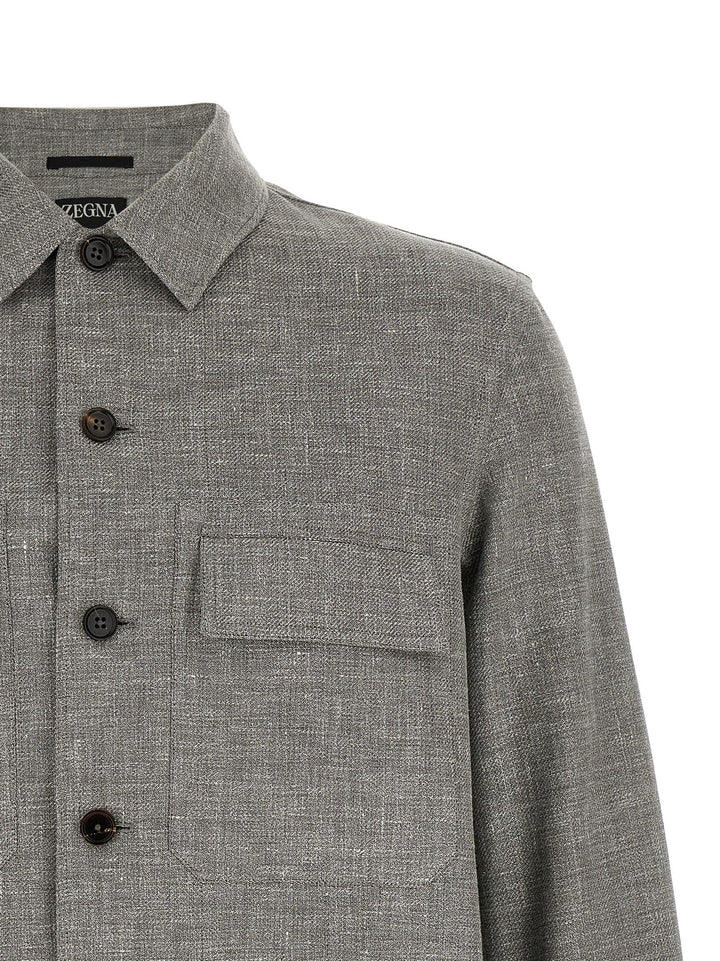 Zegna Crossover Shirt and Blouse - Beige | 5410ff0a196fb1b90ecdd02b1cc0c367faa0f8fb