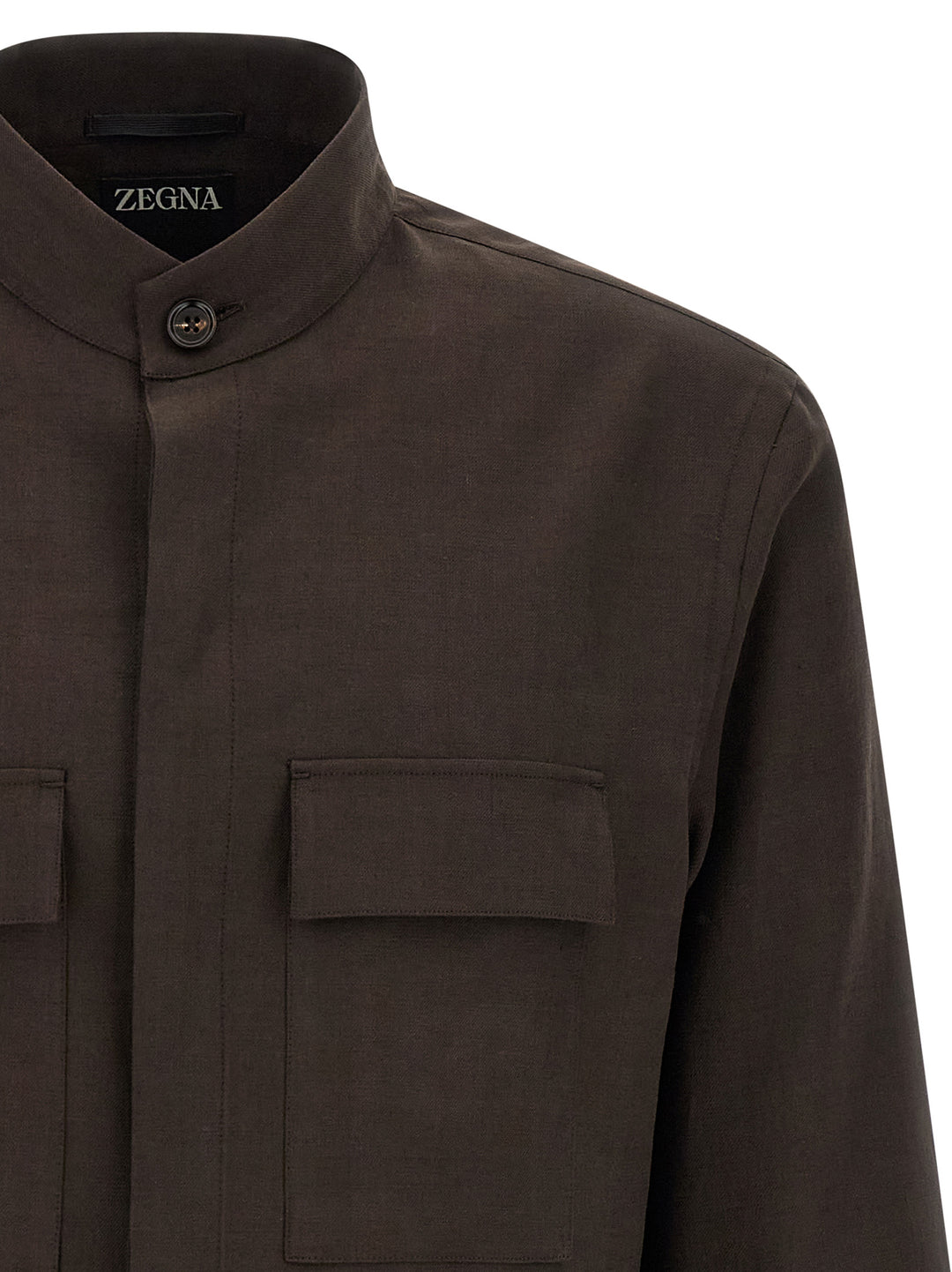Zegna Oasi Lino Shirt and Blouse - Brown | 9f01c8e01d75fd423330bb2618ed73f49d22f014