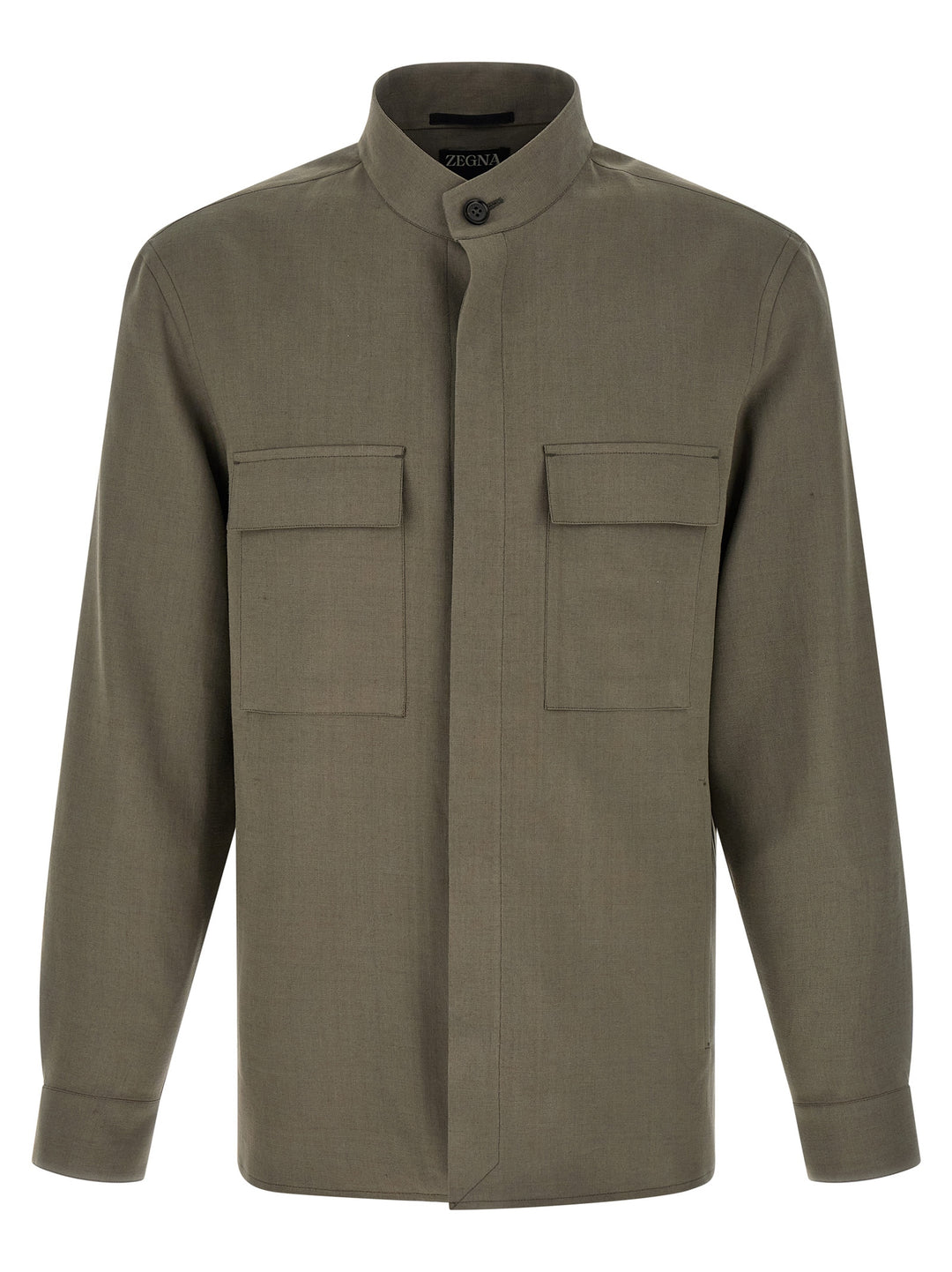 Zegna Oasi Lino Shirt and Blouse - Gray | 7d6b2ac54ff23496e8781931941faff1d8b5c918