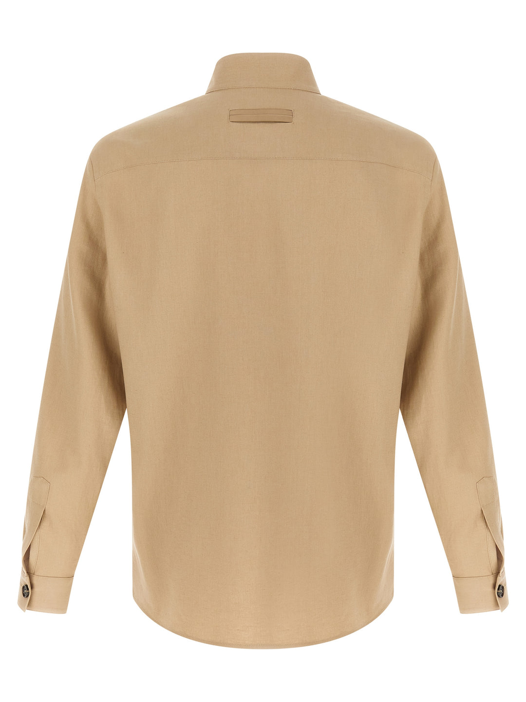 Zegna Oasi Lino Shirt and Blouse - Beige | 60eee9b39fe616bd7062bbc9c264dace0d8bcd97