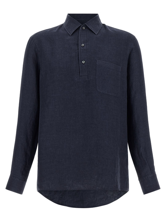 Oasi Lino Polo Blue