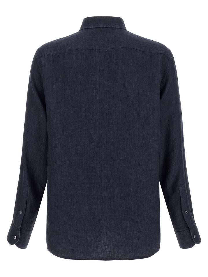 Zegna Oasi Lino Polo - Blue | fcd3d52f9098c7ec078a8b2136da0537d00d7b4b