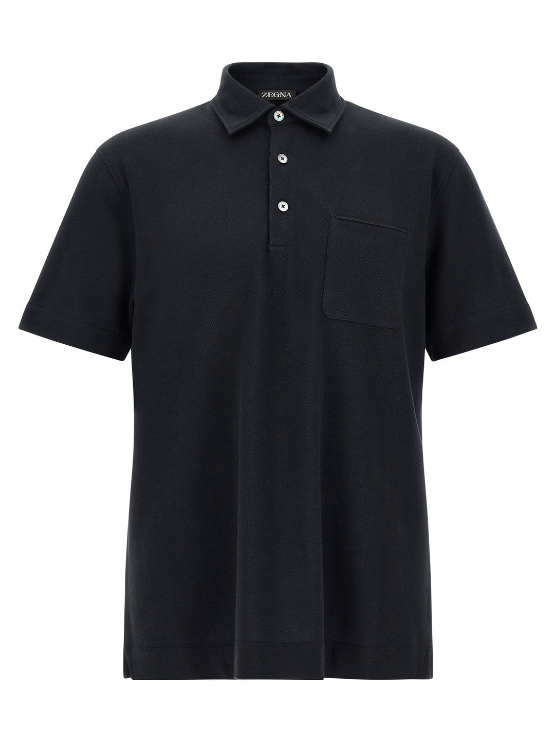 Zegna Shirt With Pocket Polo - Blue | dd8fcccf42264d8d6685bce7d231e1e76dc7591f