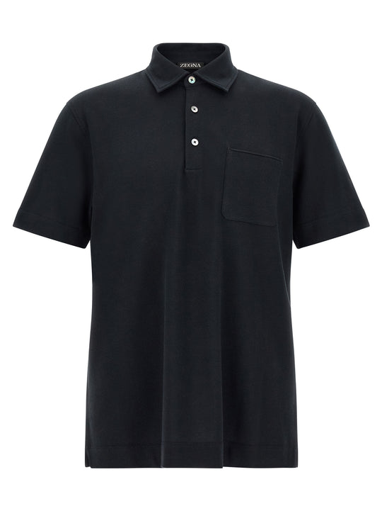 Shirt With Pocket Polo Blue