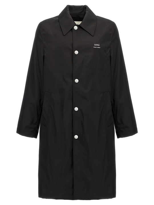 Technical Twill Trench Coat Coats And Trench Coats Black