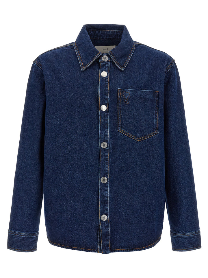 Ami Paris Ami De Coeur Shirt and Blouse - Blue | 03579f781b8aac55780c5b75793200729134816d