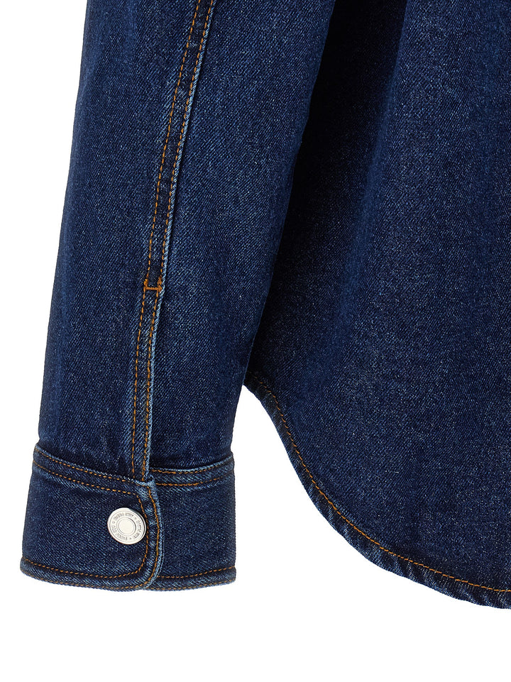 Ami Paris Ami De Coeur Shirt and Blouse - Blue | 3a5c5541ff787f20c263057058a01436d2928b3a