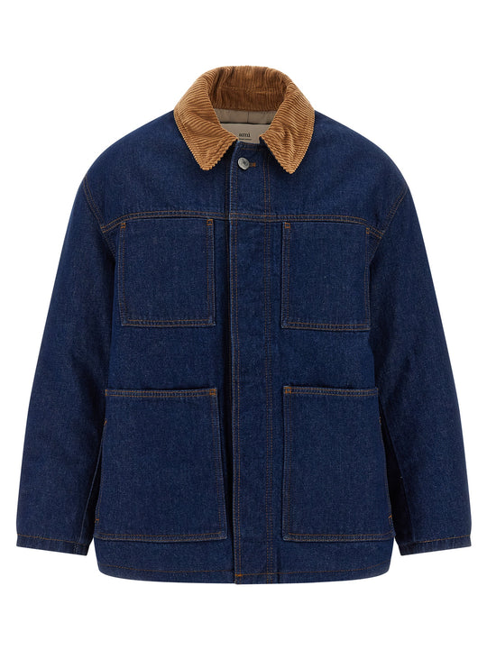 Worker Puffer Jackets Blue