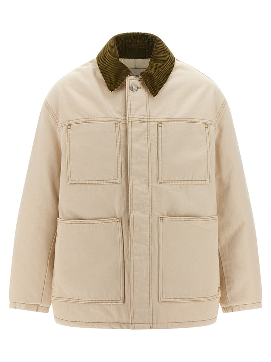 Worker Puffer Jackets Beige