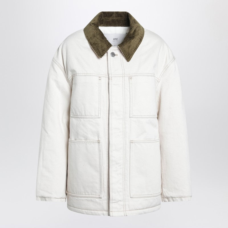 Ami Paris Coats & Jackets - White | 3ca82ca8bd5760a1bbde9e0085fad440766009f3