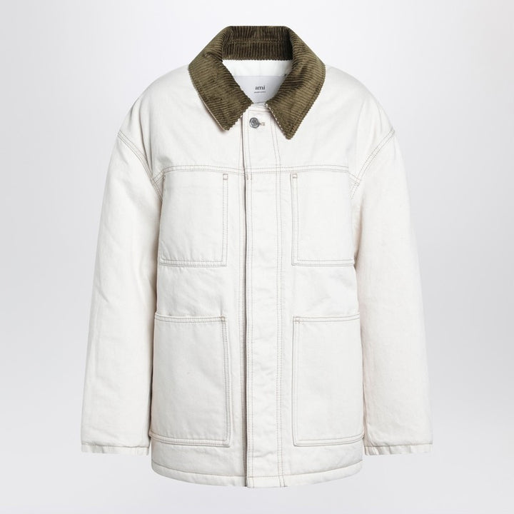 Ami Paris Coats & Jackets - White | 3ca82ca8bd5760a1bbde9e0085fad440766009f3
