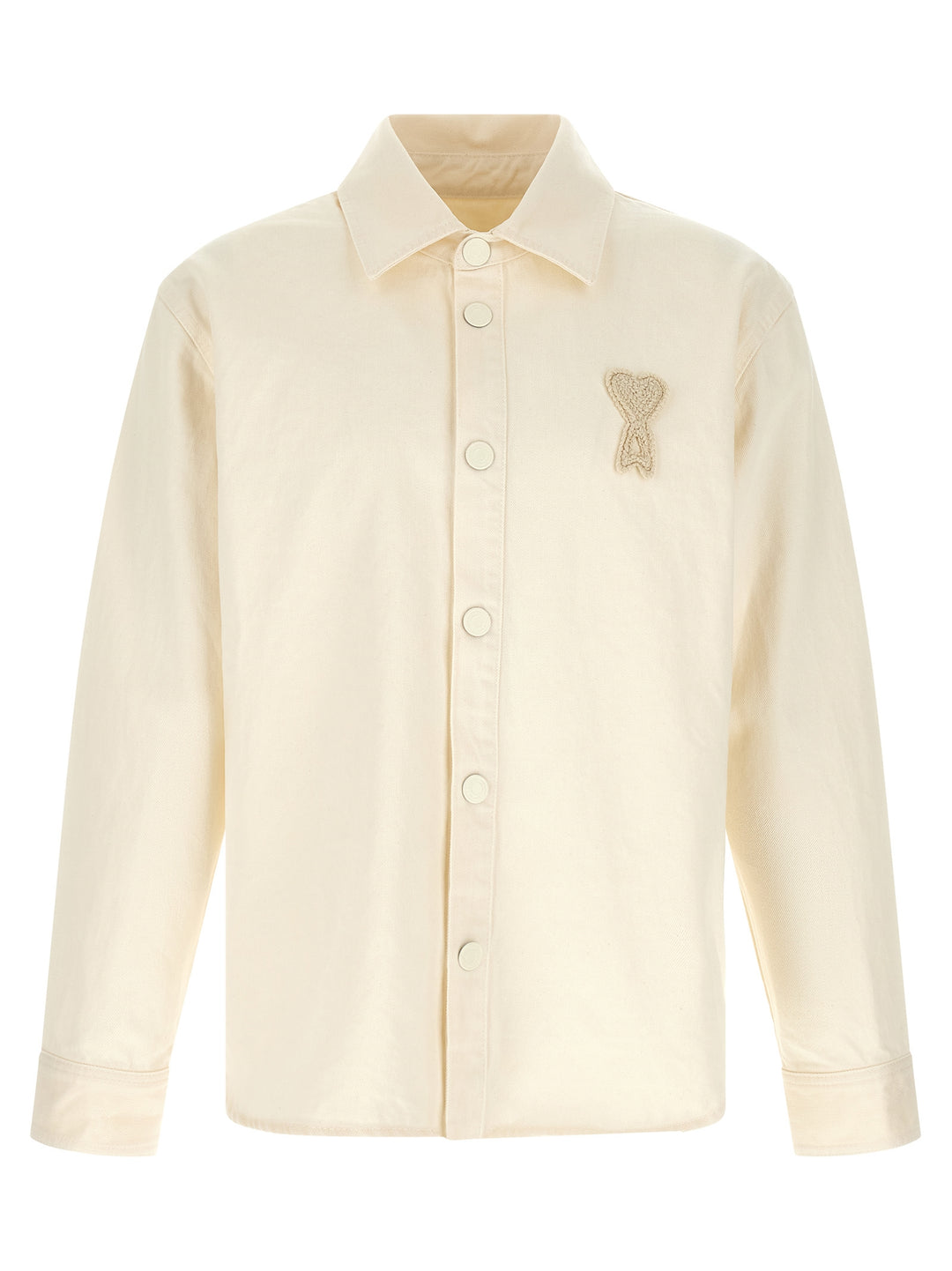 Ami Paris Ami De Coeur Shirt and Blouse - Beige | 964375c3d44004d9ca0b2c1e4b1db7e10a627e89