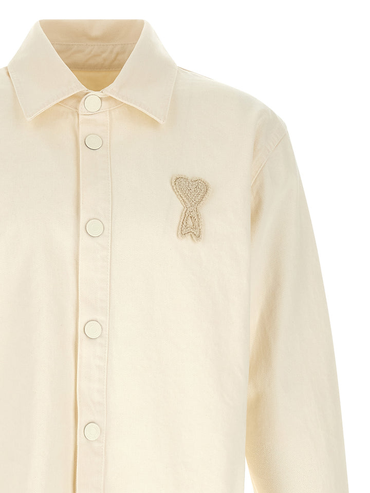 Ami Paris Ami De Coeur Shirt and Blouse - Beige | 6bb7f719a1f0b3eb542789bb6747b46f0cb9c74f
