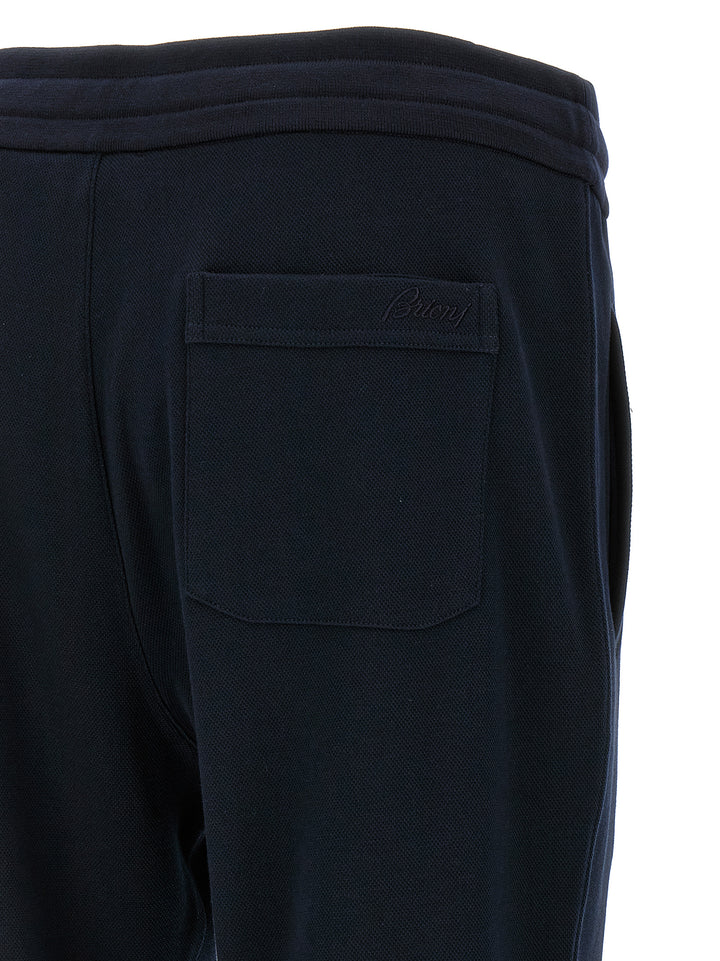 Brioni Cotton Joggers Pants - Blue | 71661be79f2e76a7785109419d868f6bfc82de5c