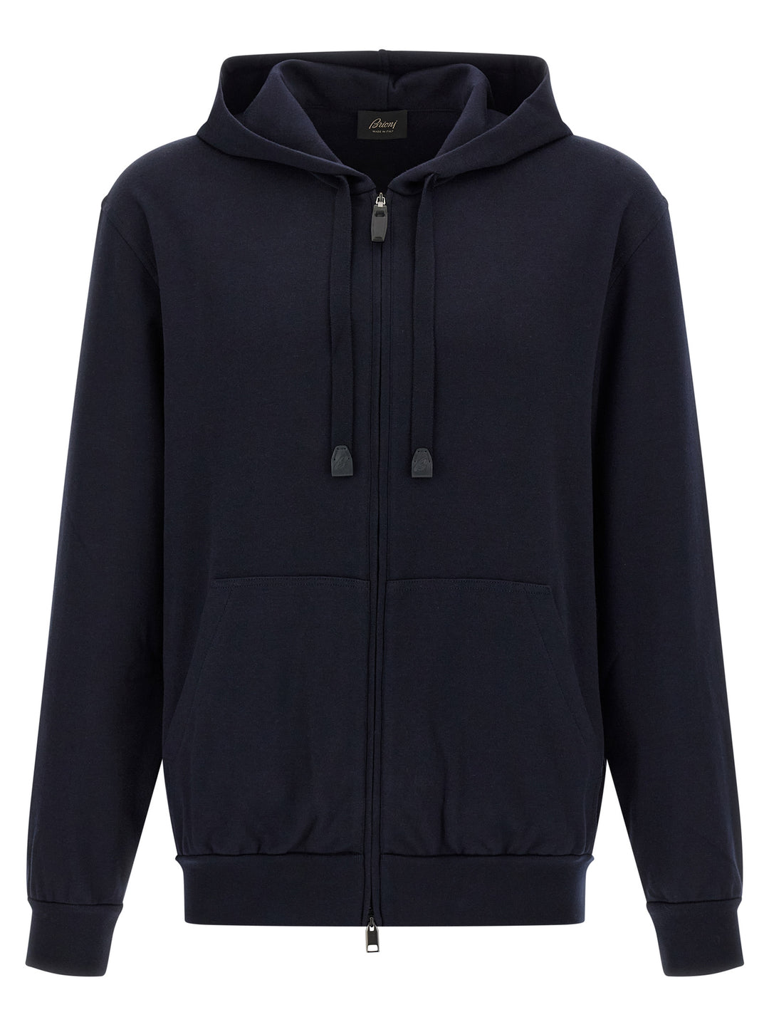 Brioni Cotton Hoodie Sweatshirt - Blue | 8a1e1e4460f164d4288558cb0eccad4c81f2d2cf
