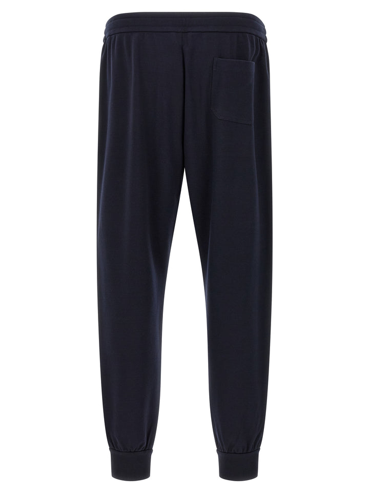 Brioni Cotton And Cashmere Joggers Pants - Blue | c483ef606826c29f4d1ad59defed64f7113776cf