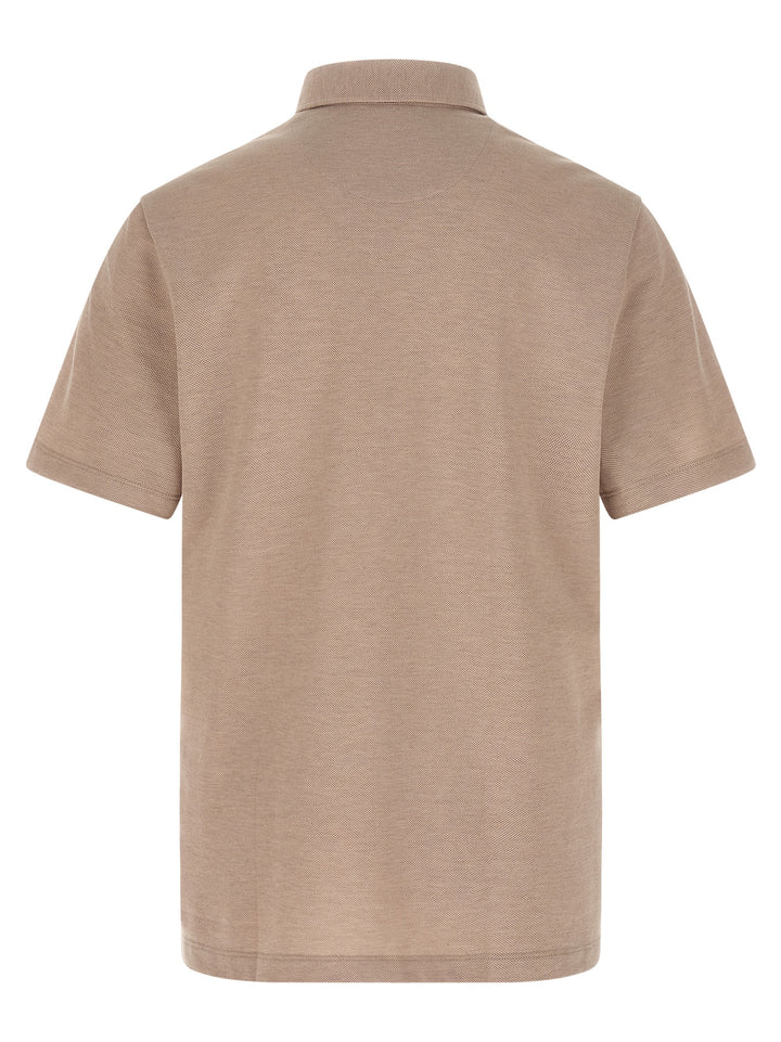 Brioni Cotton  Shirt Polo - Beige | a9cdf5f290d3e227b151866fc4d1701859587570