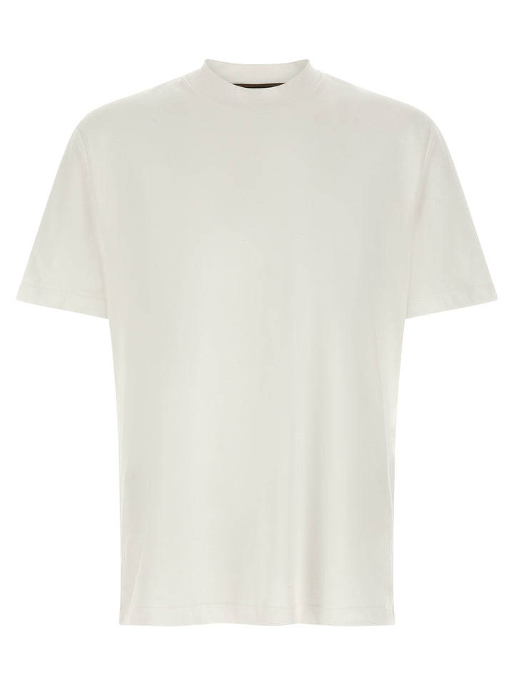 Brioni Logo Embroidery T-shirt - White | f9644d6e2db5d86d5fae2ebc5a17f1c9dc336456
