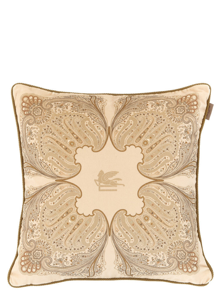 Etro Home Velvet Pillow Cushions - Beige | 8d36e36d49c834feb0b7ba0a1d358ddbb2fe779f
