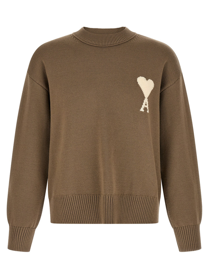 Ami Paris Ami De Coeur Sweaters and Cardigans - Beige | 483f9317a333479e454dcdb6c61f2983ac352c92