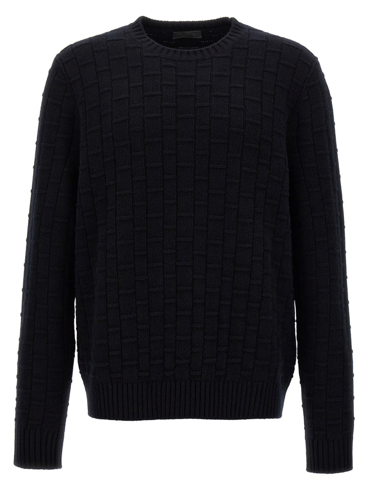 Prada Crewneck Sweater Sweaters and Cardigans - Blue | a896bf73ab7829b2ed1c66acb041376ef270463d