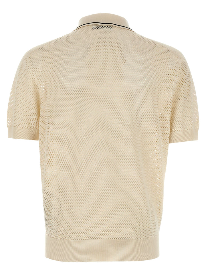Prada Openwork  Shirt Polo - White | 6221fac78731378c64036a7716a4a2402886416b