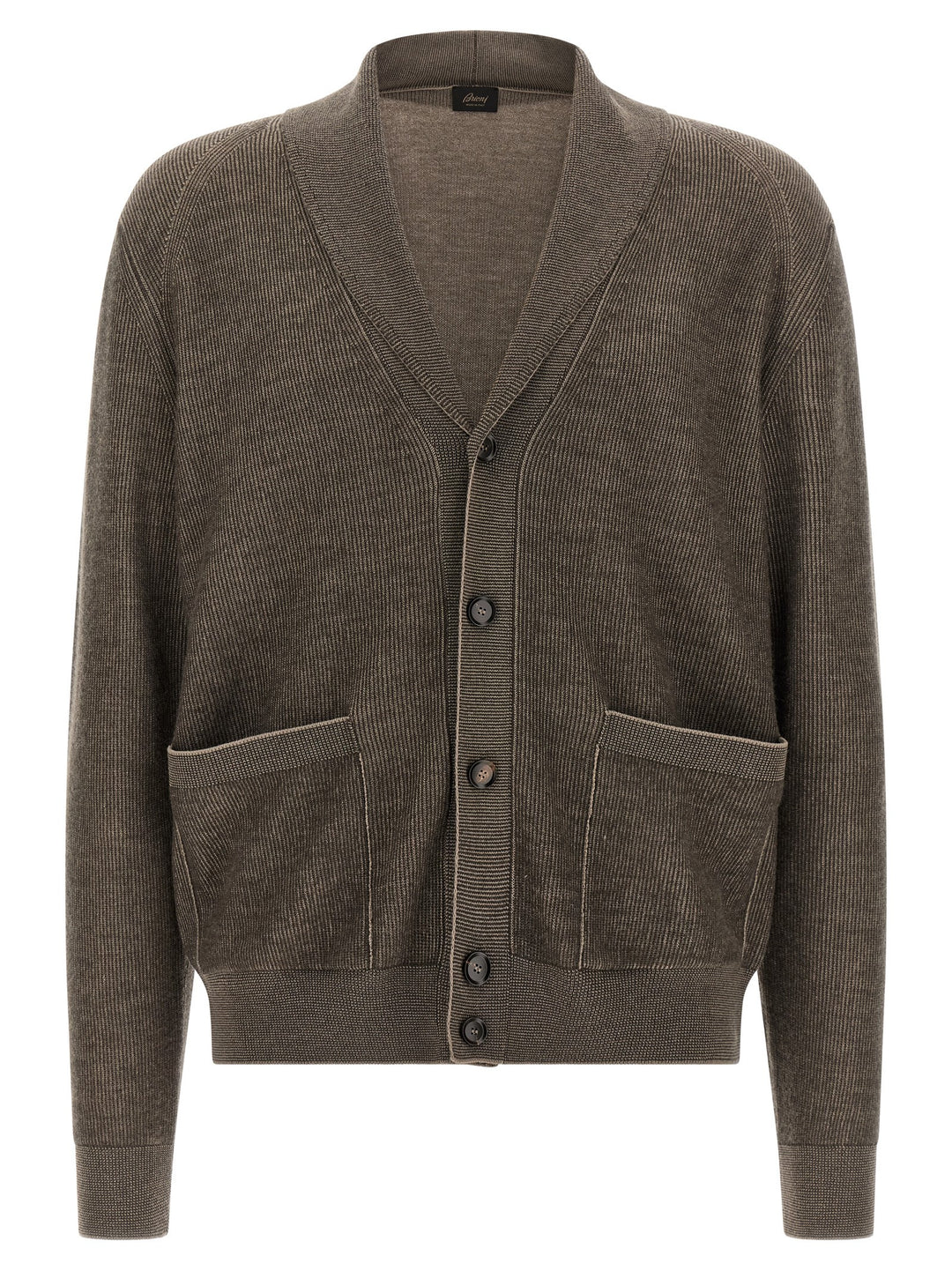 Brioni Shawl Neck Cardigan Sweaters and Cardigans - Brown | c4971ec8cb21fa4817d2097c2853a26ac6f1df43
