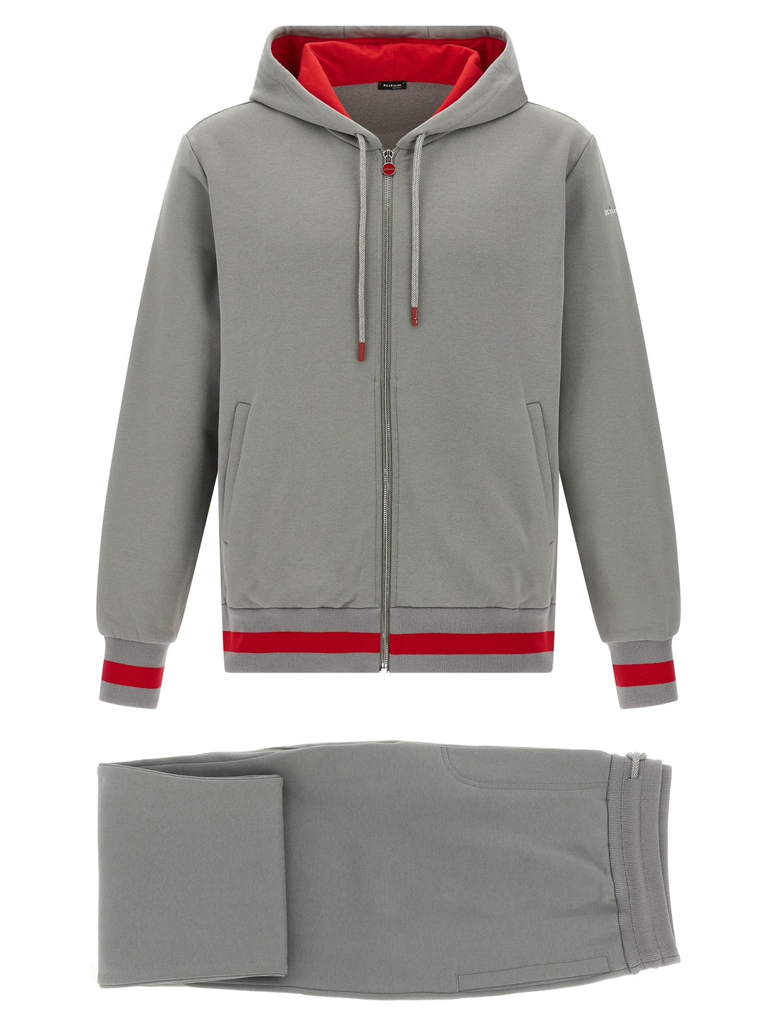 Kiton Cotton Tracksuit Suits - Gray | eb16226a24c6f2ccdf967290b56c9fcd8f200b78