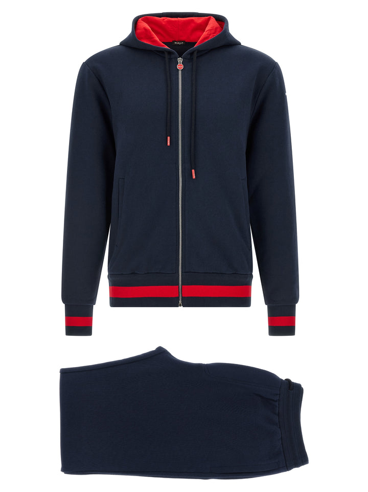 Kiton Cotton Tracksuit Suits - Blue | 8715ffd03785edd604fa9d748db9c4b8ad76091c