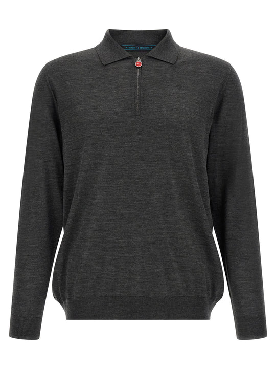 Wool Shirt 14 Microns Polo Gray