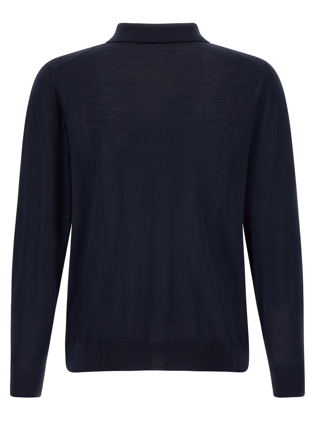 Kiton Wool  Shirt 14 Microns Polo - Blue | 6590f262700b86c447069ba4e44e8d4502234269