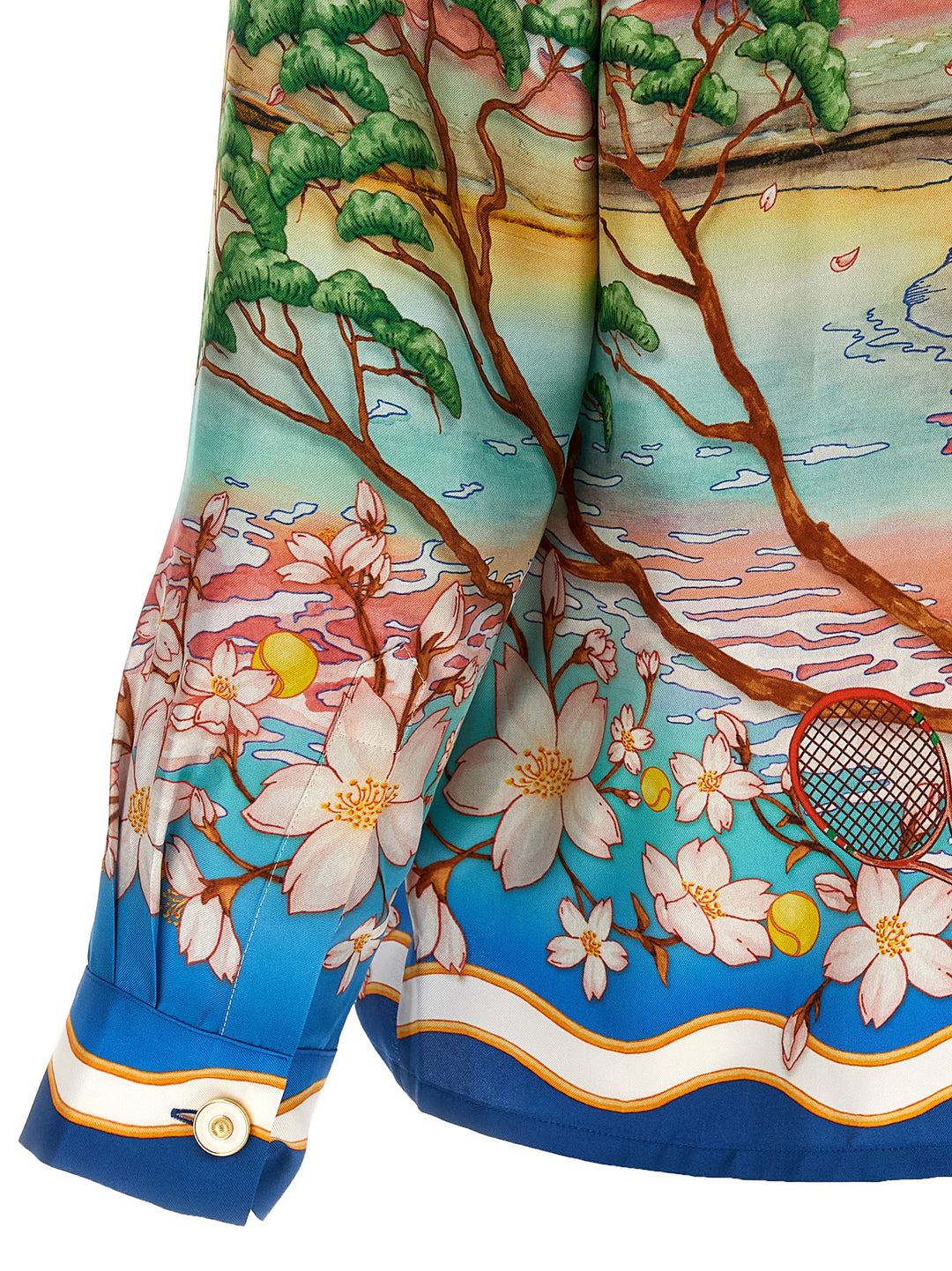 Casablanca Cuban Collar Tennis Club Shirt and Blouse - Multicolor | a63c8de129f3b17b9e79d447111d8656c8e081f6