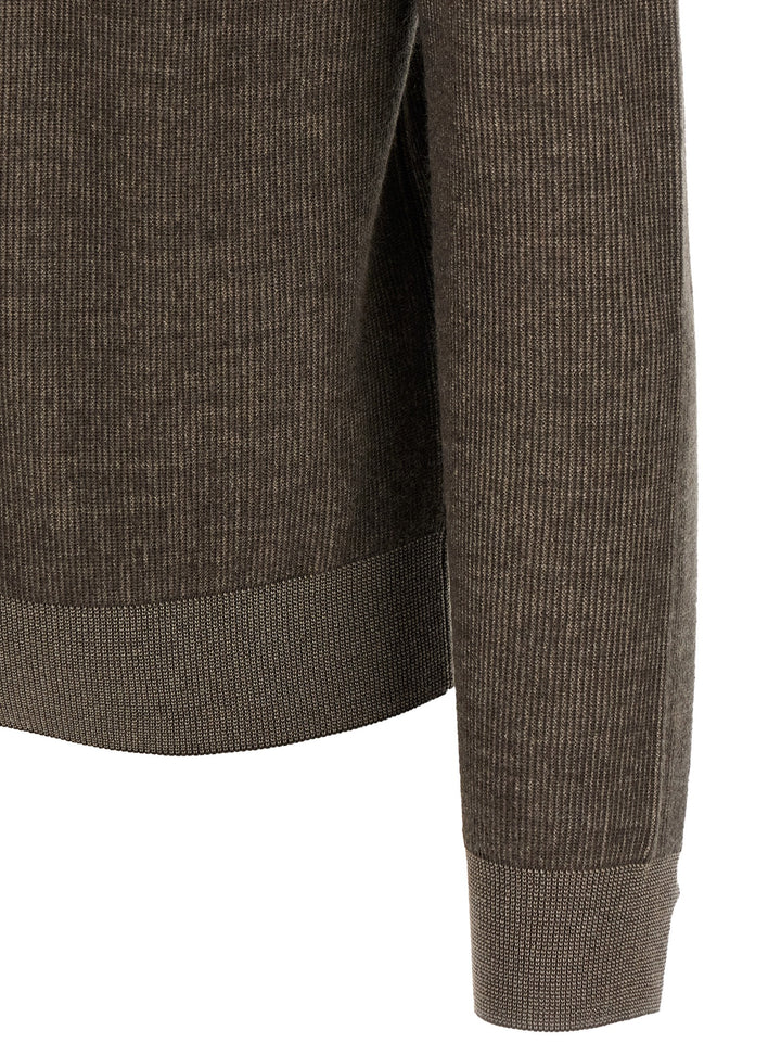 Brioni Vanisé Weave Sweater Sweaters and Cardigans - Brown | 75c0ffba9ea2c262d61d5c4aa541018c6c80d479