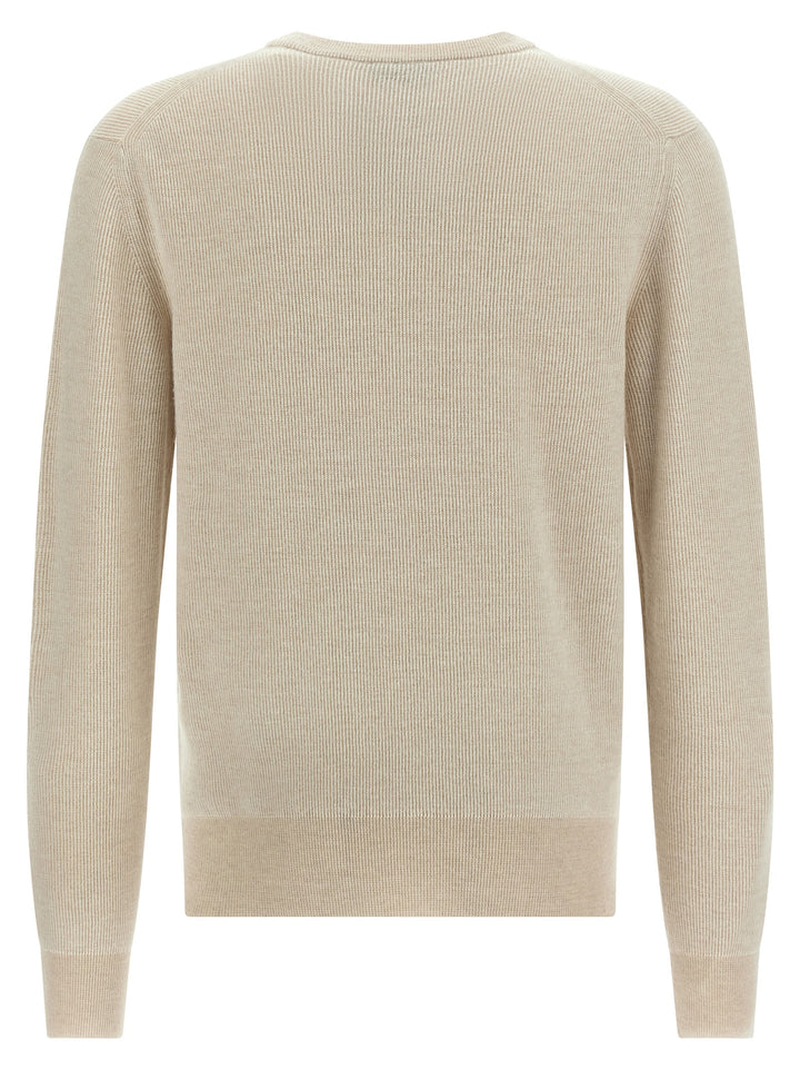 Brioni Ribbed Sweater Sweaters and Cardigans - Beige | f77b00362e23d5354313c3eb32dbf45eb3c90059