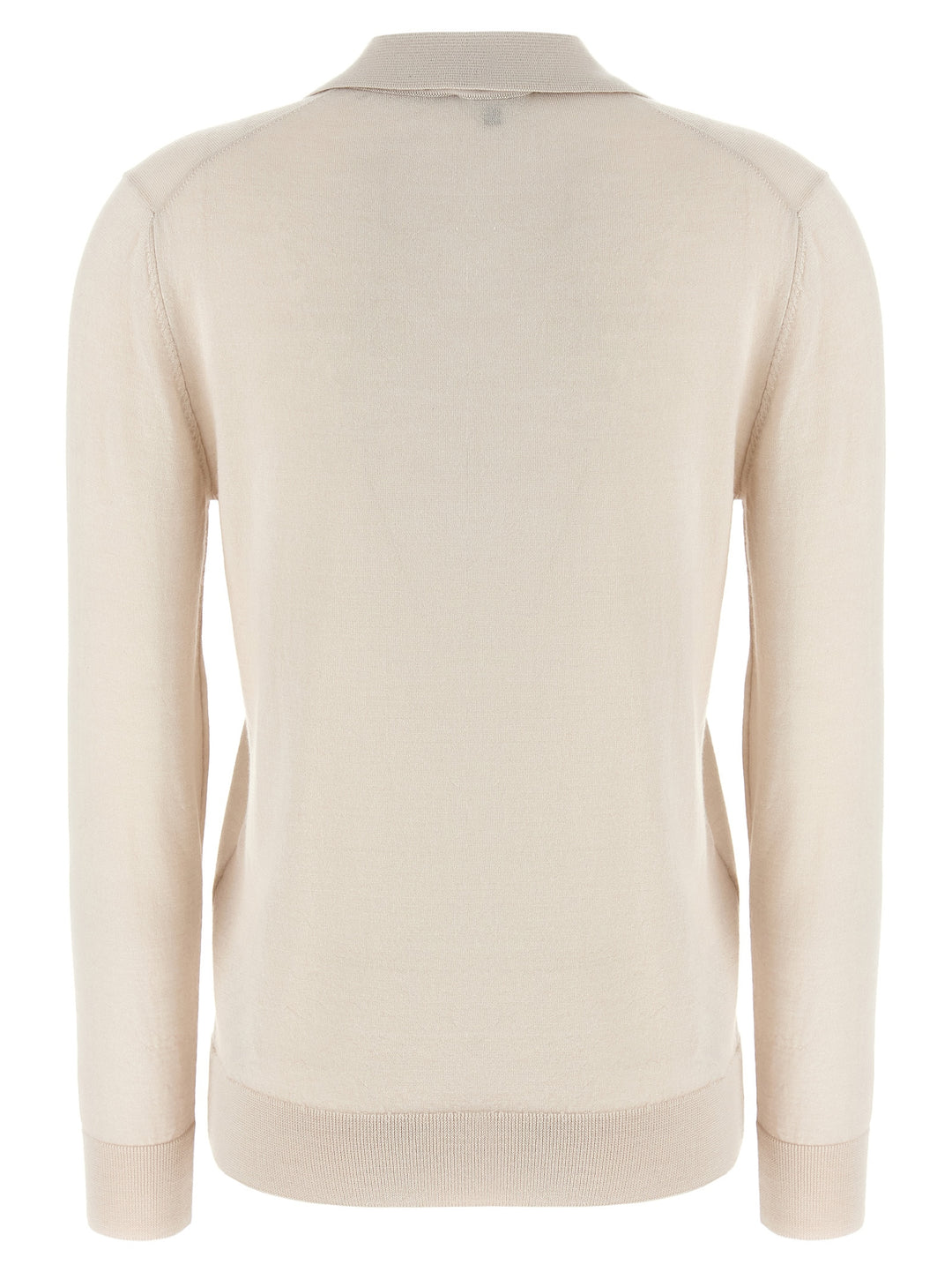 Brioni Cashmere And Silk  Shirt Polo - Beige | 9c00fd7307b44538a2f56675cdbd9ac508beb6ed