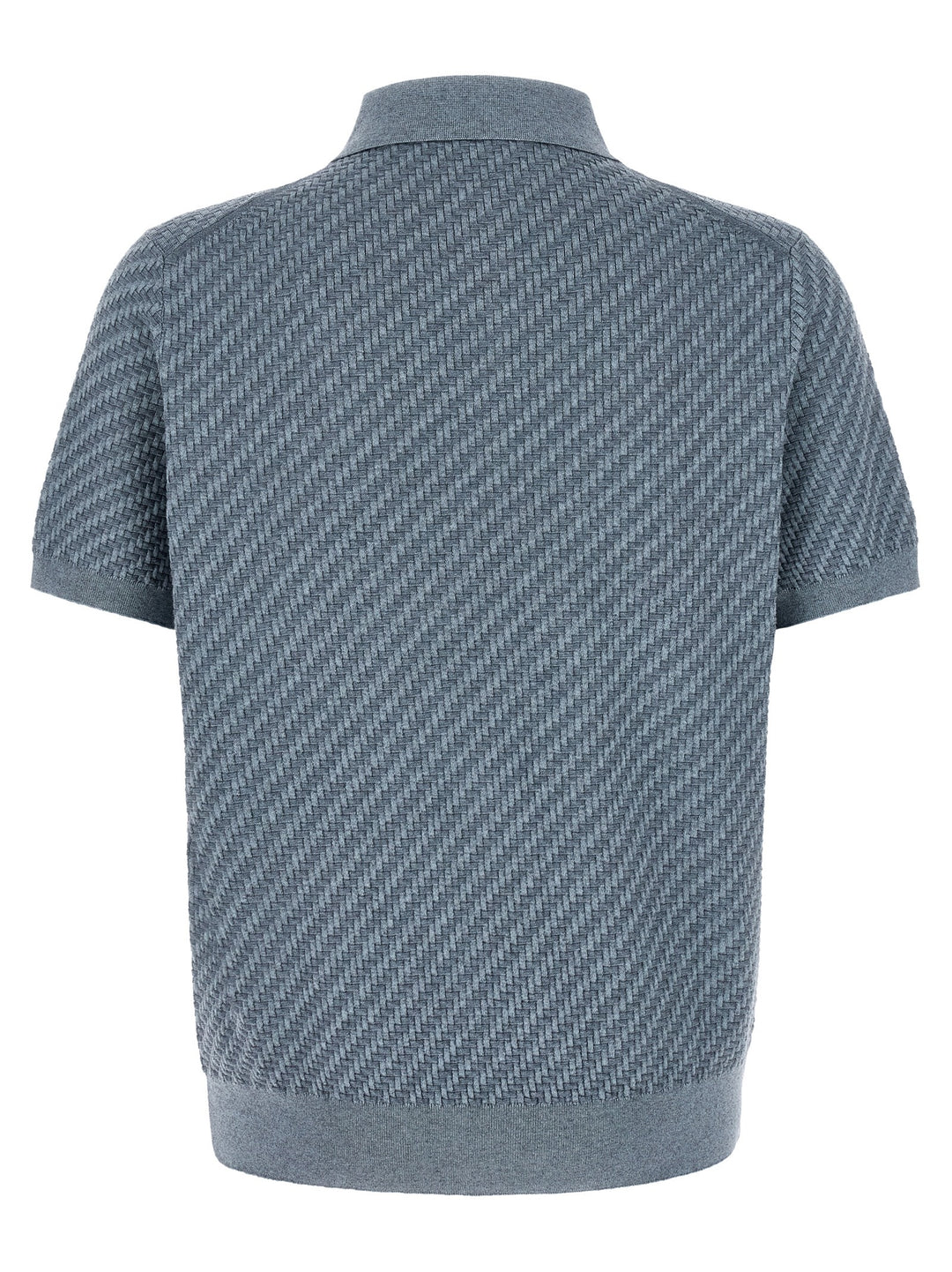 Brioni Trama Polo - Blue | 293453aaf12a45d174d68940b78910ec62aa2767