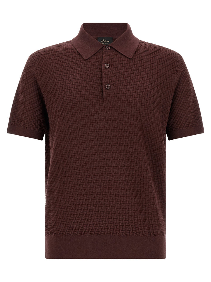 Brioni Trama Polo - Purple | c26bbce41b9c81e3f9a2ad585aa0f87fe46514cb