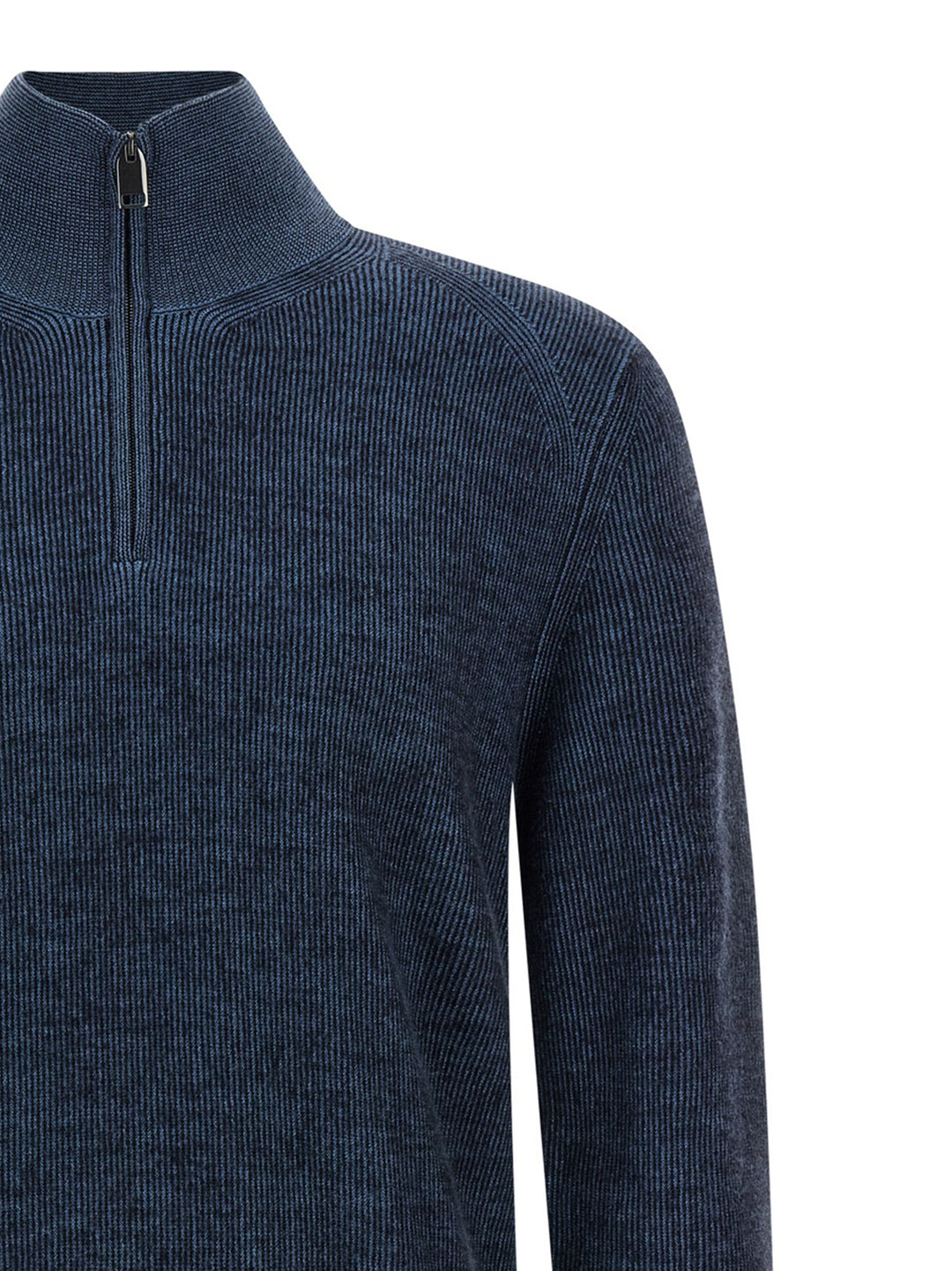 Brioni Half Zip Sweater Sweaters and Cardigans - Blue | 73e6b45d0ef6b3ccb41b92a79d0bb5f7b2a17d77