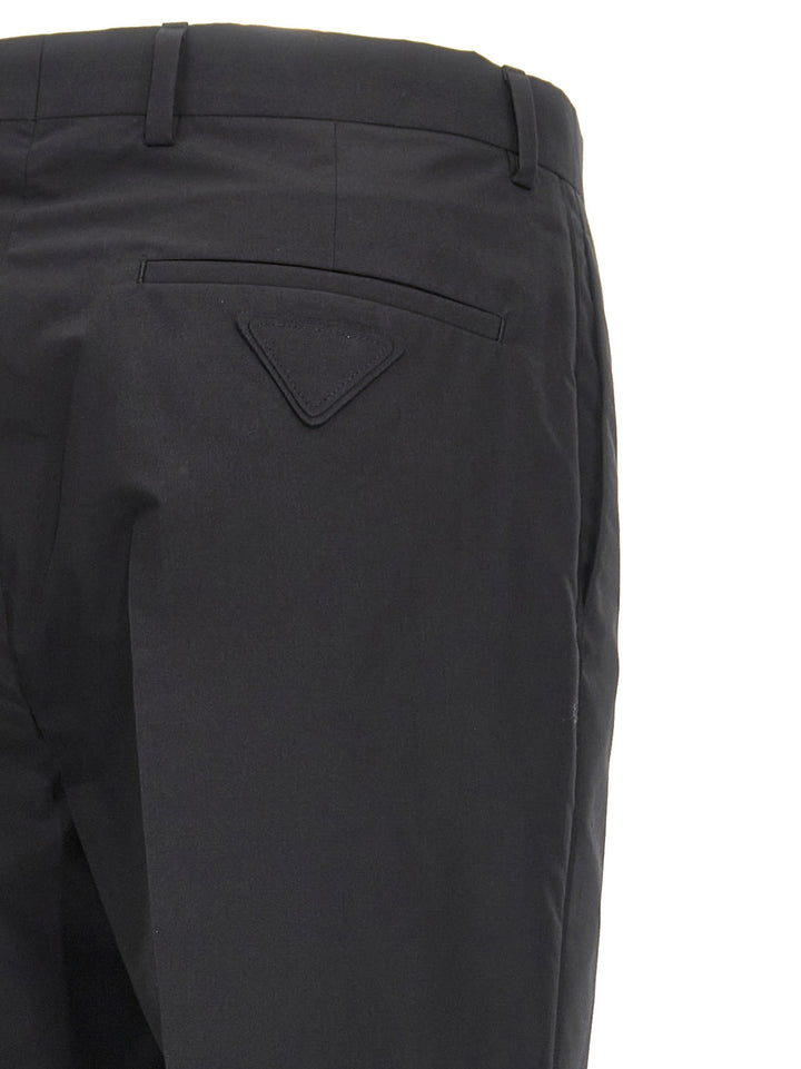 Prada Cotton Trousers Tec Pants - Black | e205017b2084266929f7a84d74b9d64e7d288ed9