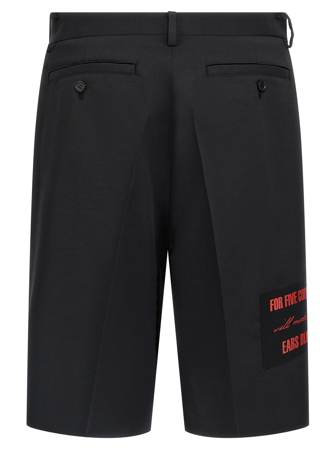 Patch Bermuda Shorts Bermuda And Short Black