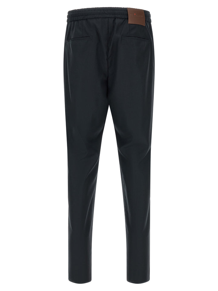 Kiton Red Button Pants - Blue | c054028924d4cce8c76a1548834990e394daeab1