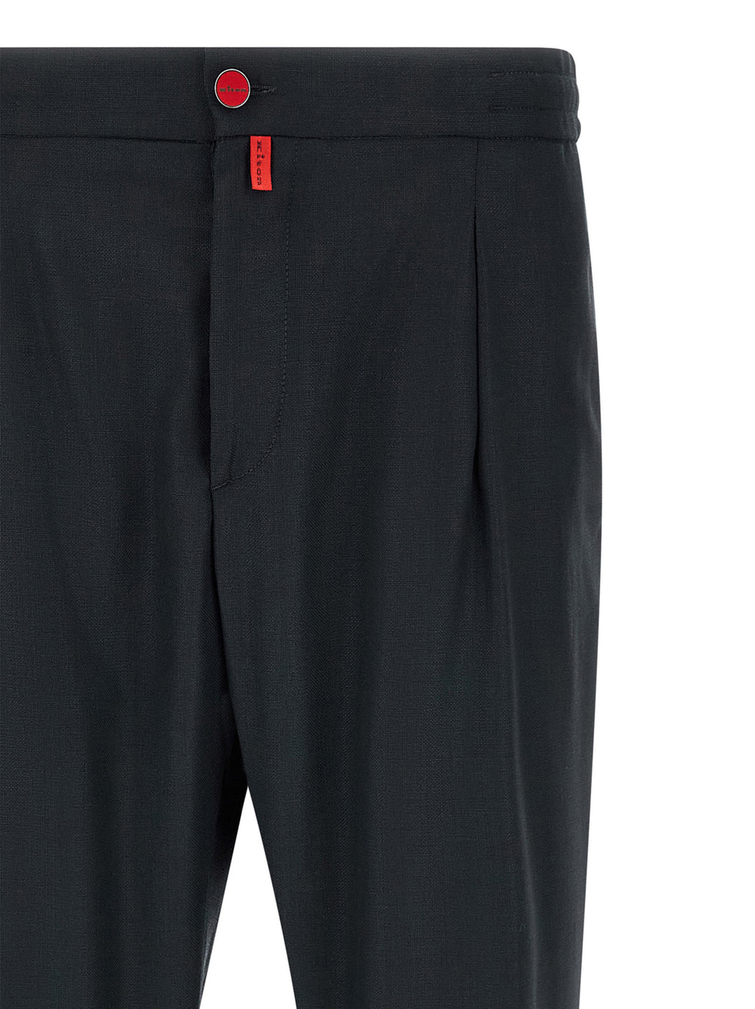 Kiton Red Button Pants - Blue | 6aeb9fc5b7c032dc4b146a5ad208b24b4605b6cb