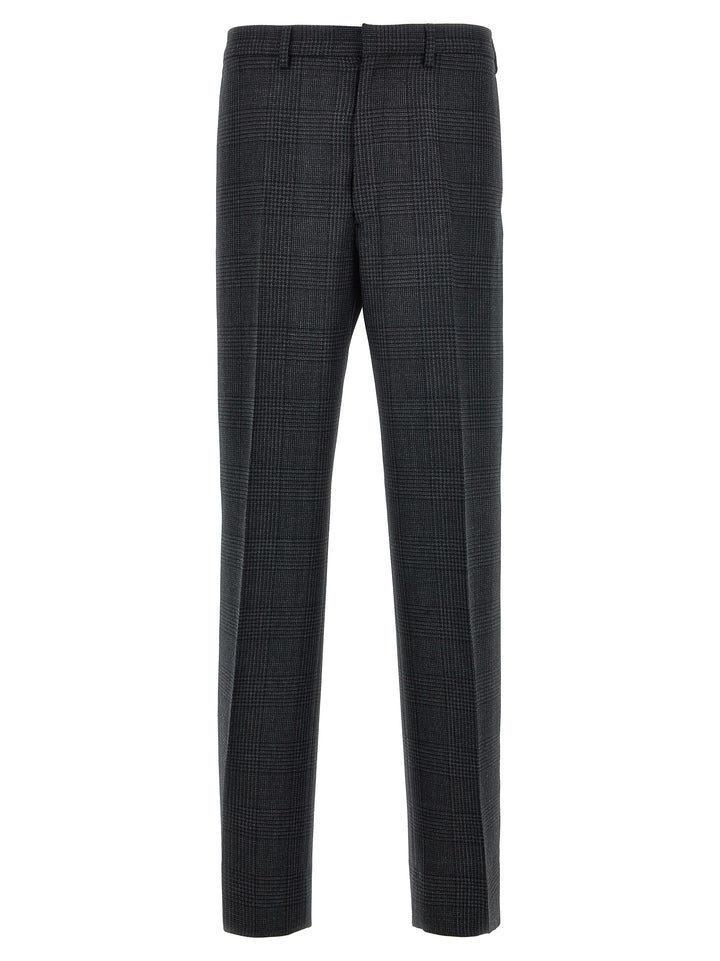 Prada Check Pants - Gray | 41174c865f1d5e6cc020af9619eef5faafe36d53