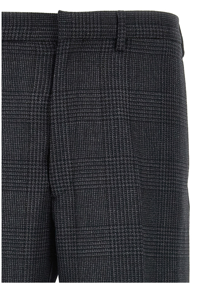 Prada Check Pants - Gray | 7790ff063045d5a7a4b1b2435a452dbb7e96e12e