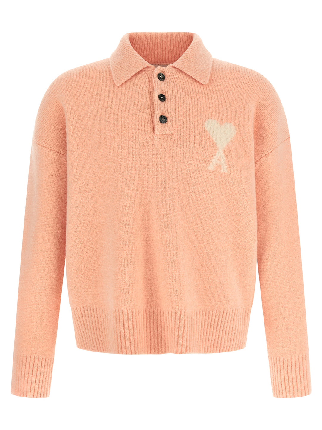 Ami Paris Ami De Coeur Polo - Pink | a9486813db6a489bae671701cfe34501cf9485cf