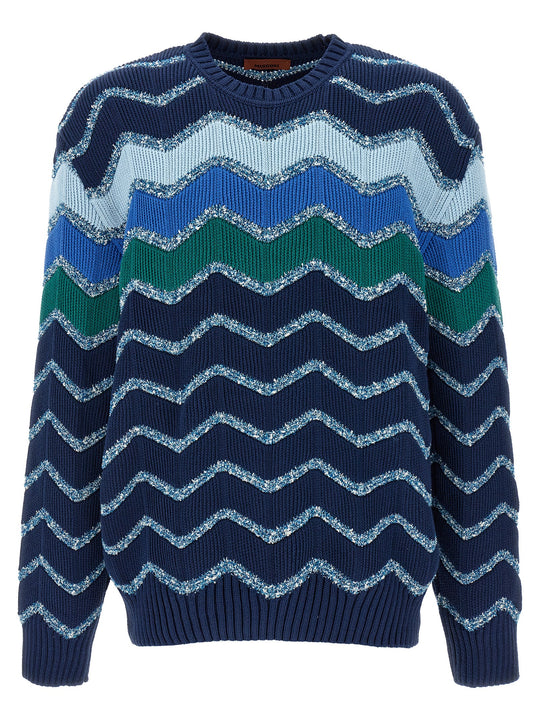 Zig-Zag Sweaters And Cardigans Multicolor