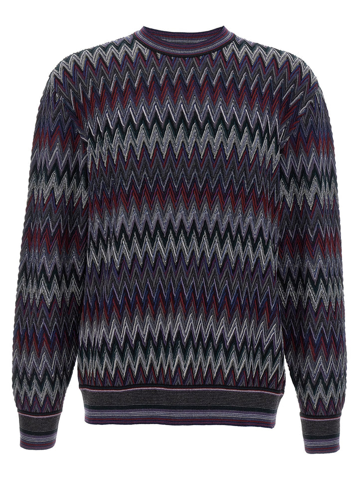 Missoni Zigzag Pattern Sweater Sweaters and Cardigans - Blue | e556f576071465bb4fea6cee2dcef921ceaa9c6c