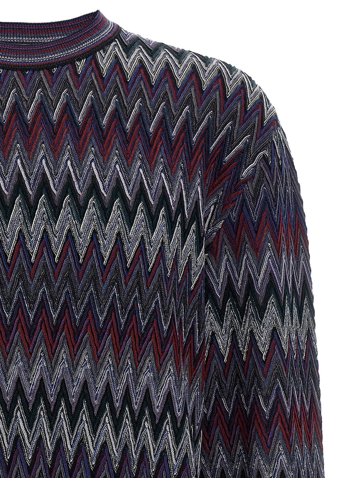 Missoni Zigzag Pattern Sweater Sweaters and Cardigans - Blue | af3fdd0a97777538d537b071ec3b89f625488b4b