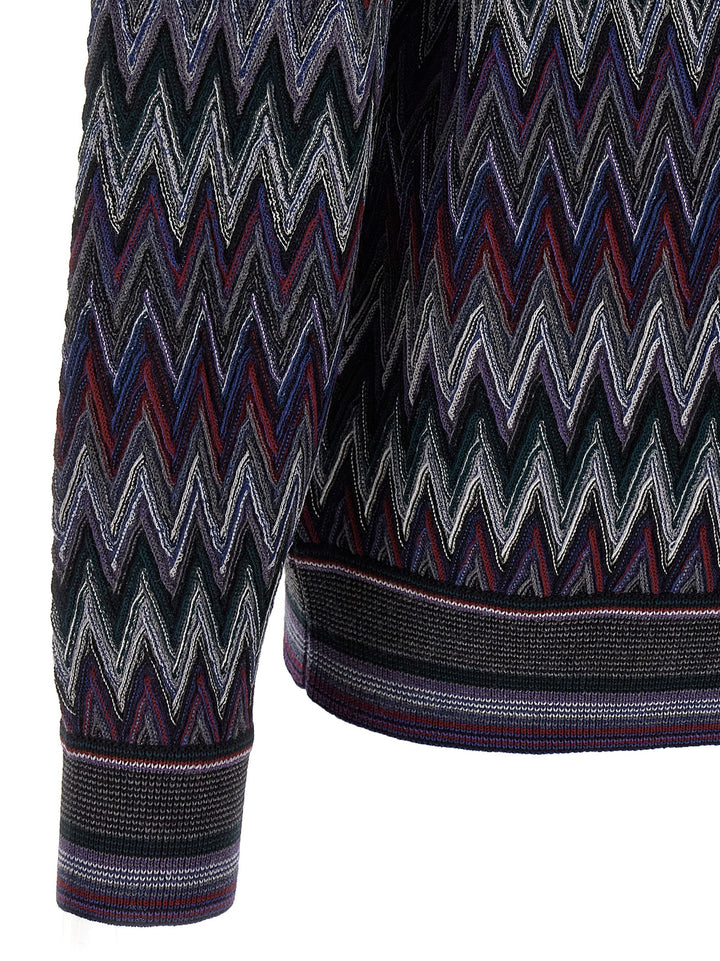 Missoni Zigzag Pattern Sweater Sweaters and Cardigans - Blue | e43fa5a20c8de555582dafee1aa74bd4fcfcbd66