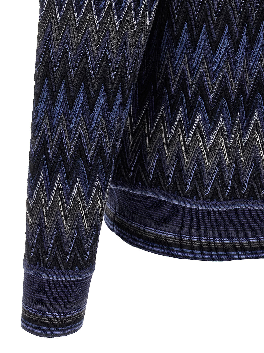 Missoni Zigzag Pattern Sweater Sweaters and Cardigans - Blue | 67eb4cd03e3f03c71c776ffd1663127be04d9d65